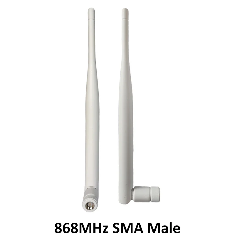 Antena lora blanca de 868MHz 915IOT, conector macho SMA 5dbi, GSM, 915MHz, 868, antena impermeable, 21cm, Cable Pigtail RP-SMA/u.FL minero de helio