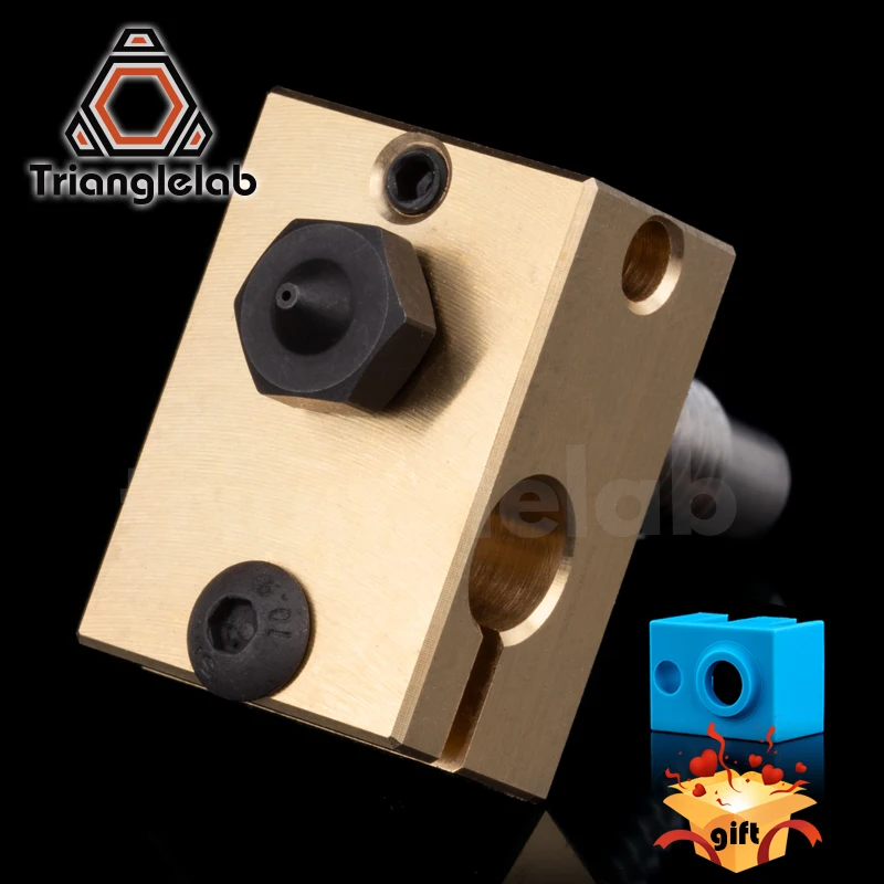 

trianglelab Hardened Steel V6 Nozzle + Brass Heater Block + Titanium Alloy Heat Break High Temperature Upgrade Kit For V6 HOTEND