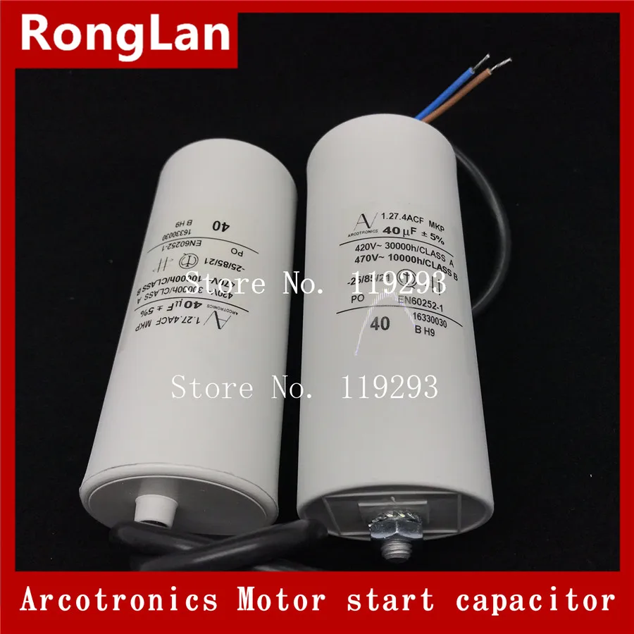 [BELLA] Original Arcotronics 1.27.4ACF MKP 1UF 1.5UF 2UF 2.5UF 4UF 5UF 6UF 8UF 10UF 12UF 20UF 40UF 5%  motor start capacitors