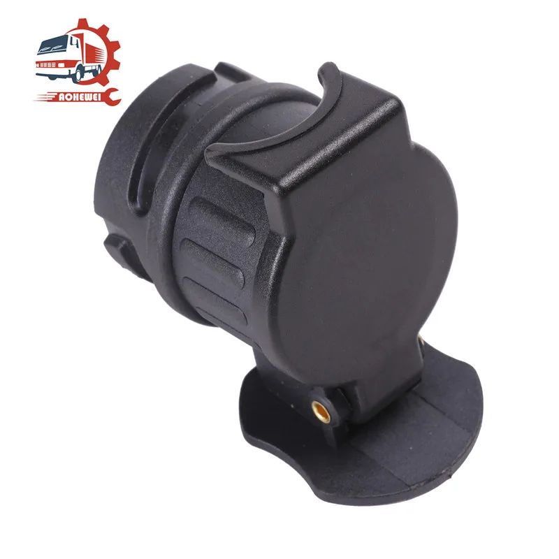 AOHEWEI 13 To 7 Pin Trailer Adapter Plug Connector Towbar Towing Socket Couplings Waterproof Durable for Car Truck Caravan Van