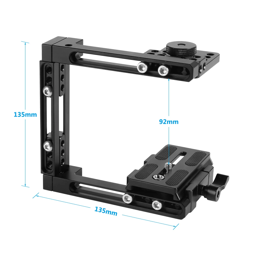 HDRIG Self-configuration Half Cage Kit With QR Manfrotto Plate For Nikon Sony Canon Panasonic GH5/GH3 for DSLR Cameras