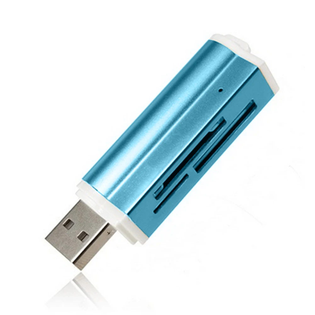 Lector de tarjetas de memoria multifunción USB 2 0 TF SDHC MS, alta velocidad, 4 en 1