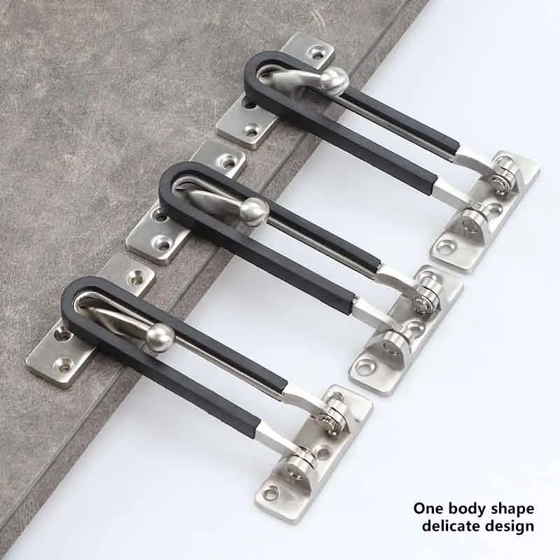 TOPKNORR Home Security Door Latch Indoor Children's Room Lock Safety Door Chain Zinc Alloy Hotel Backlock Safety Latch