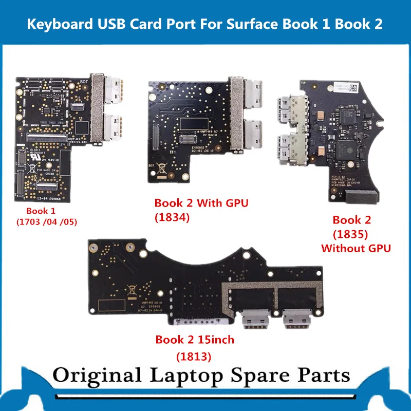 Original 1703 USB  Board for Surface book 1 2 1704 1835 1834 1813 Keyboard USB Connector Board