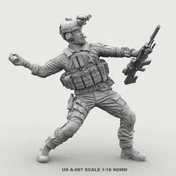 1/16  USA Resin Soldier Figure Kits Special forces Model  Colorless And Self-assembled  A-97