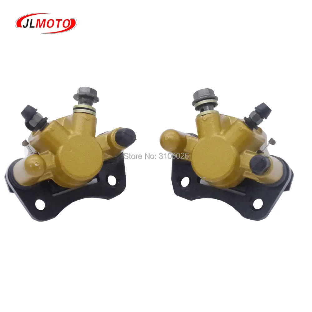 1 Pair 110mm Left/Right Brake Calipers Fit For 50cc 70cc 110cc engine Electric DIY Kids Quad ATV UTV Go kart Buggy Scooter Parts