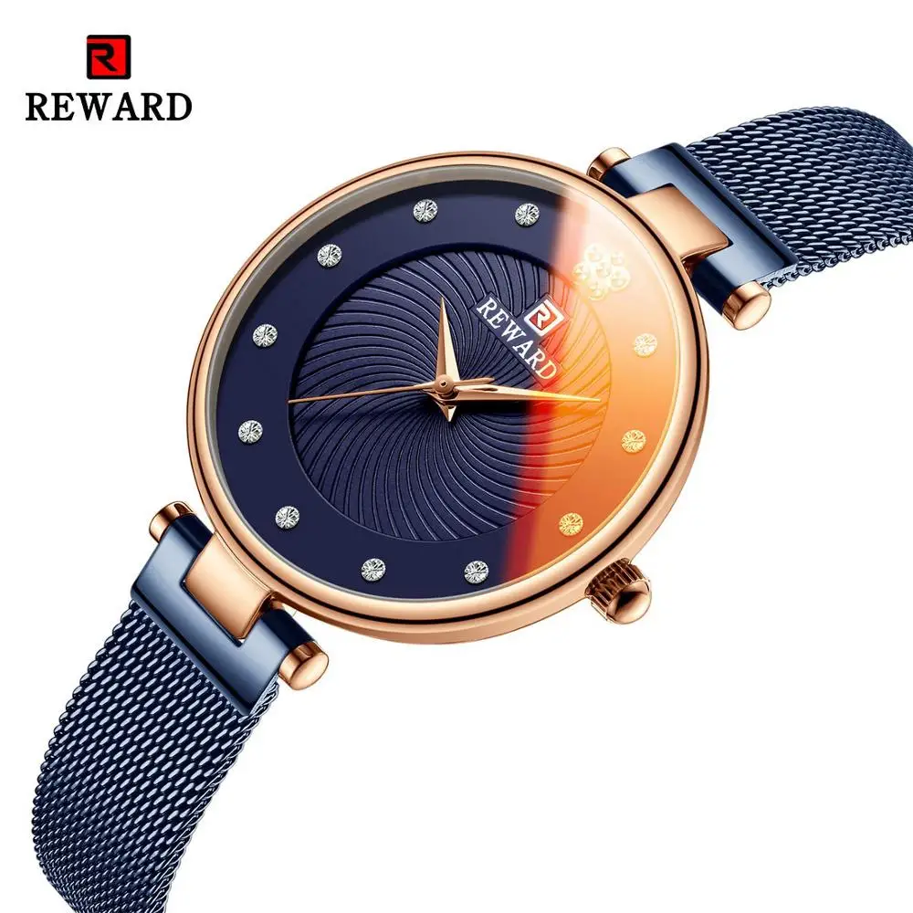 

RDWARD Women Watch Luxury Wrist watch relogio feminino Clock for Women Steel Lady Rose Gold Quartz Ladies Stylish Colorful Watch