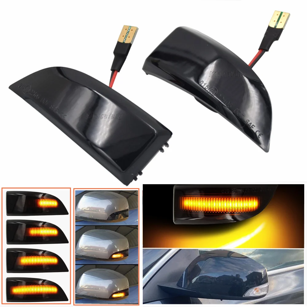 For Renault Megane MK3 Safrane Fluence Grand Scenic III LED Dynamic Blinker Turn Signal Light Side Mirror Sequential Indicator