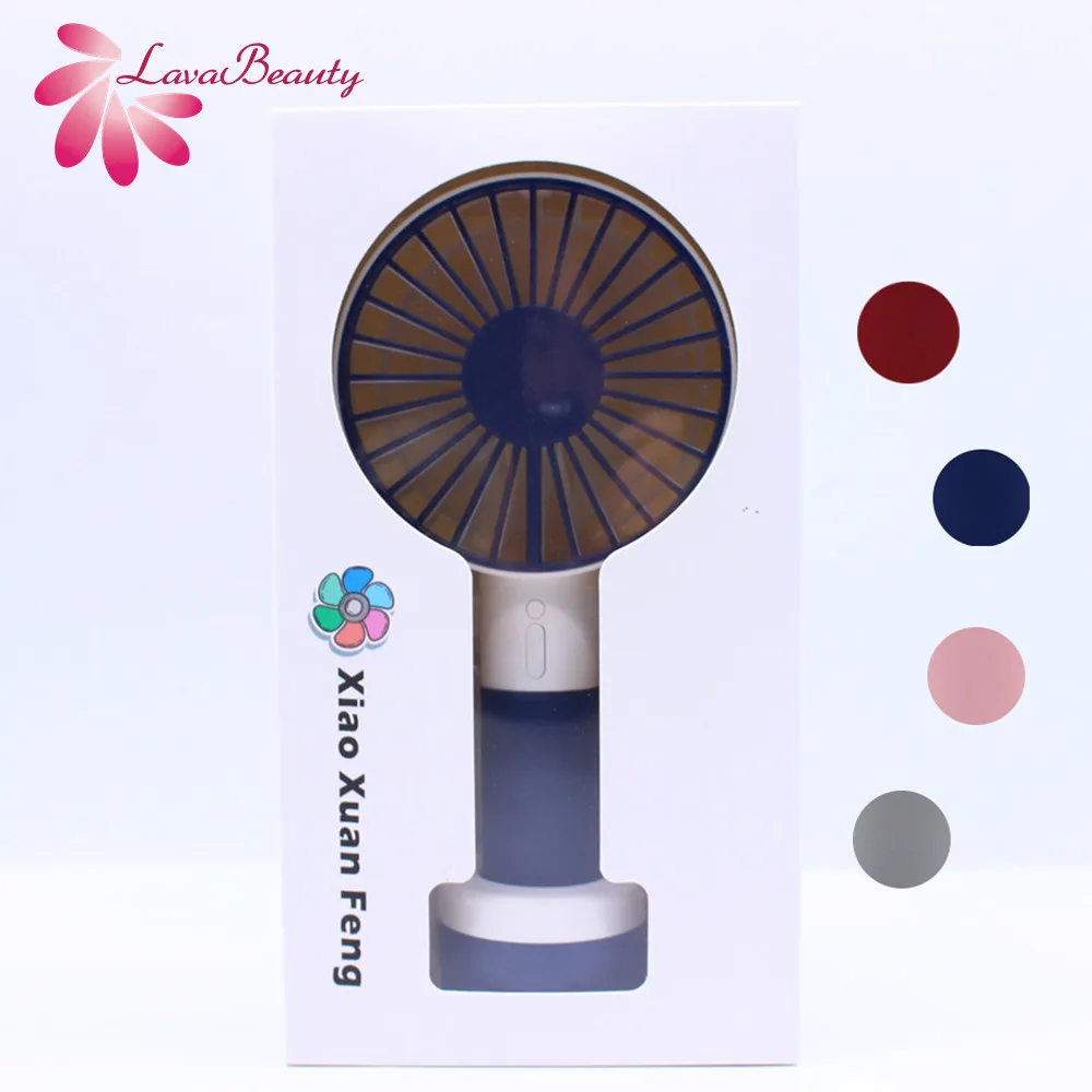 2PCS Mini Handheld Fan Portable USB Rechargeable Battery Cooling Air Conditioner Humidifier 3 Modes for Outdoo