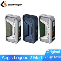 Original Geekvape Aegis Legend 2 MOD 200W Box MOD Vape L200 leaps Tri-proof Electronic Cigarette Vaporizer 1.08-inch Full Scree