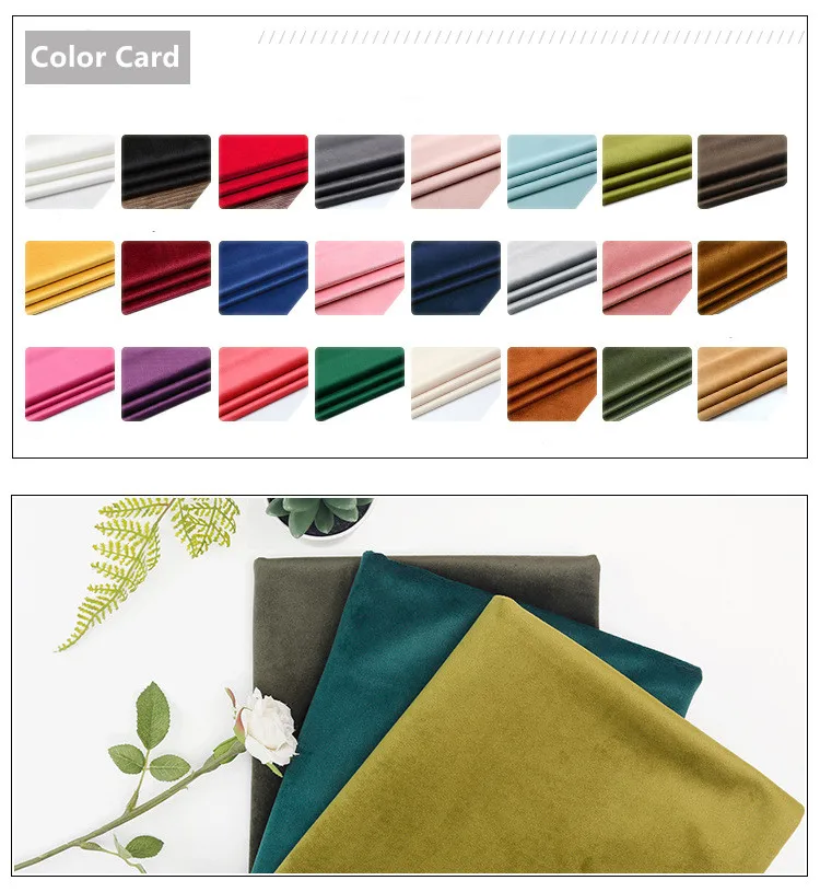Thickness: 0.7 mm Velvet Fabric Solid Sofa Pillow Cloth Handmade Velvet Plush Fabric Gold Velvet Sewing Anime Fabric By Meter
