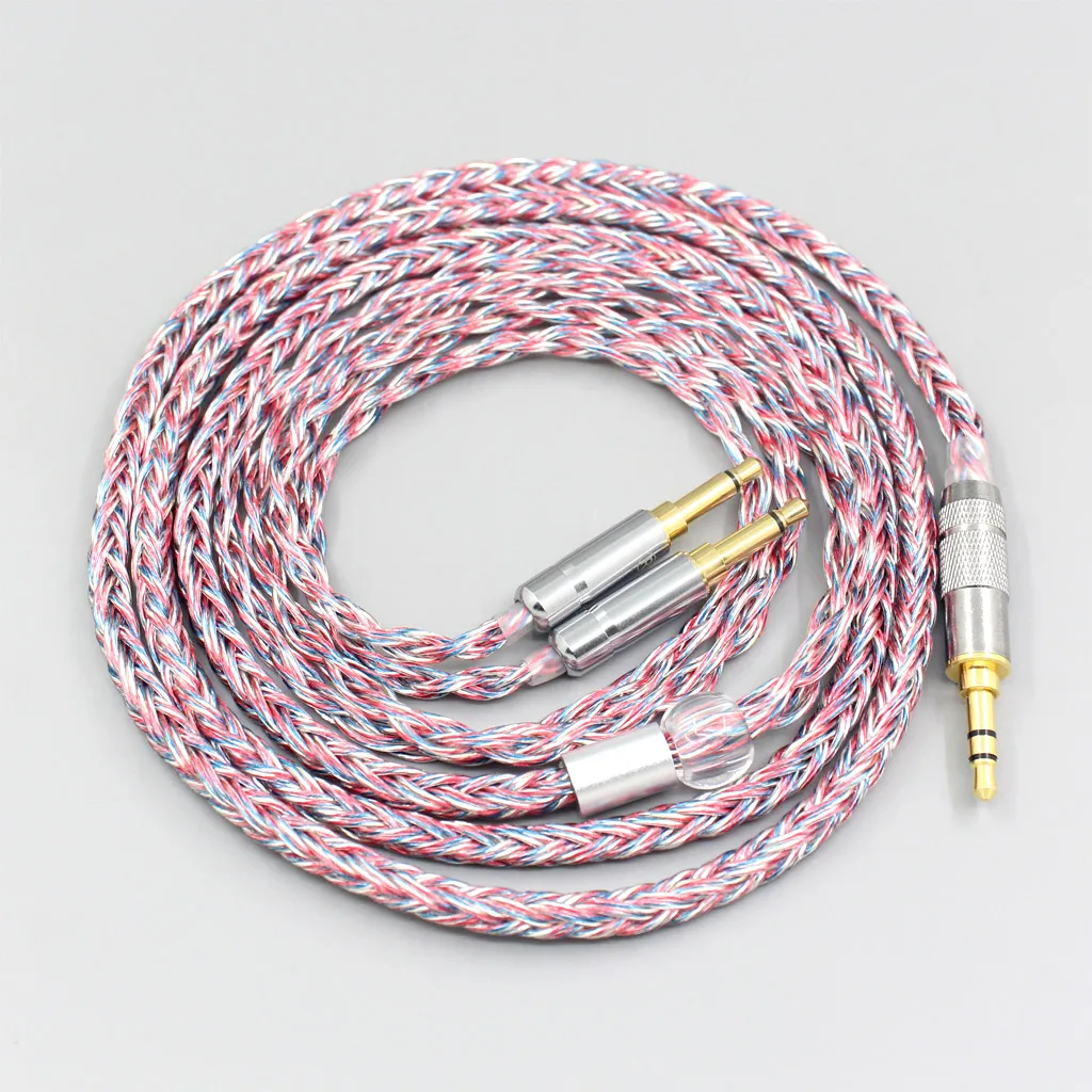 16 Core Silver OCC OFC Mixed Braided Cable For Denon AH-D7200 AH-D5200 AH-D9200 AH-D600 AH-D7100 LN007586