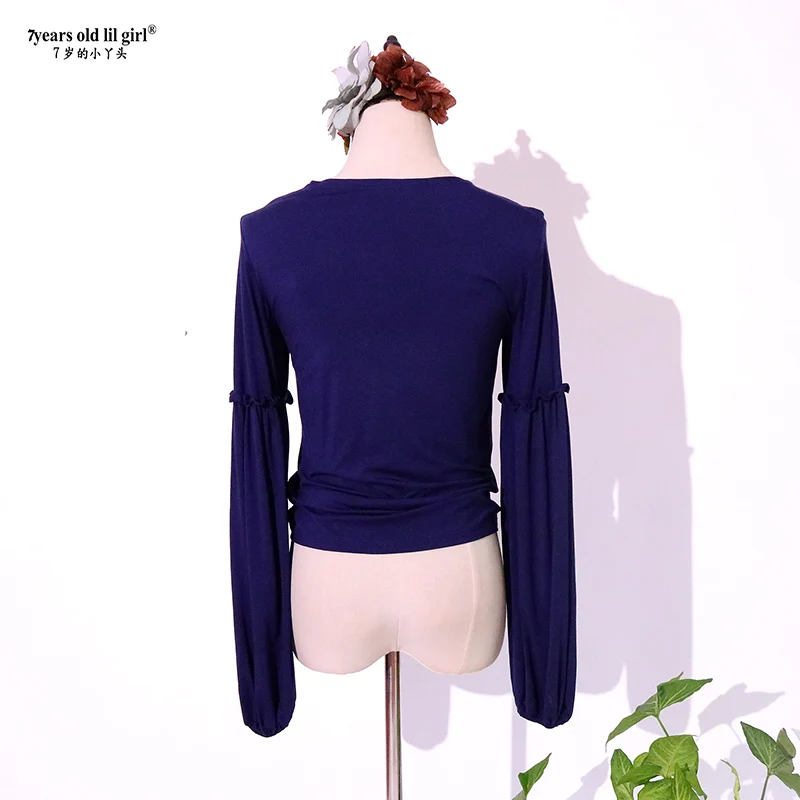 Danza del ventre Top manica lunga maglia orientale professionale di danza del ventre camicie donna pratica ClothesGJJ21