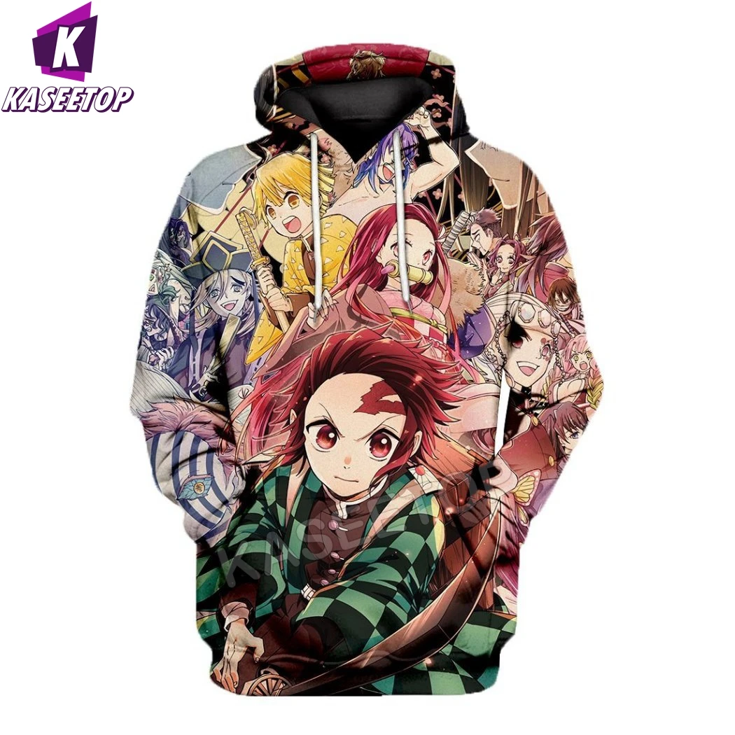 

Popular Anime Demon Slayer Hoodies 3D Print Men Women Hoody Pullovers Sweatshirt Casual Streetwear Harajuku Tracksuit Tops