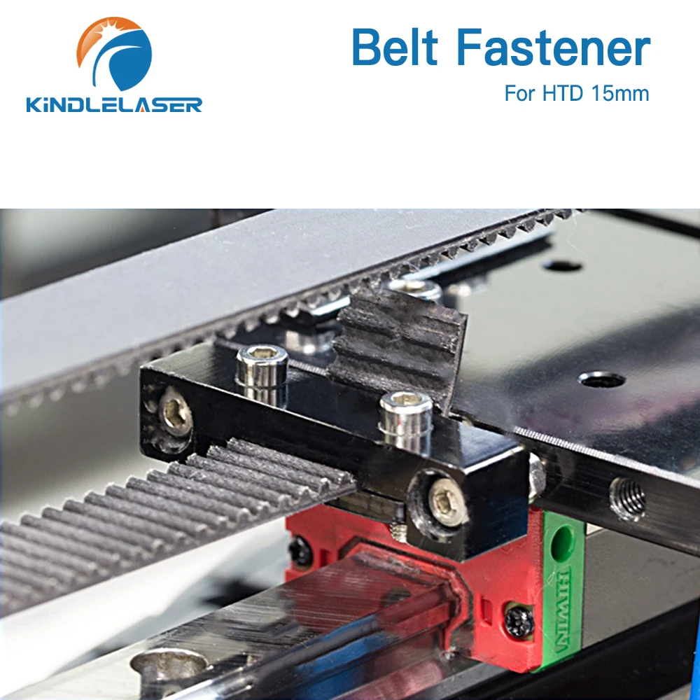 KINDLELASER Belt Fastener For Width 15mm Open-Ended Timing Belt Transmission For X/Y Axis Hardware Tools Machine Parts