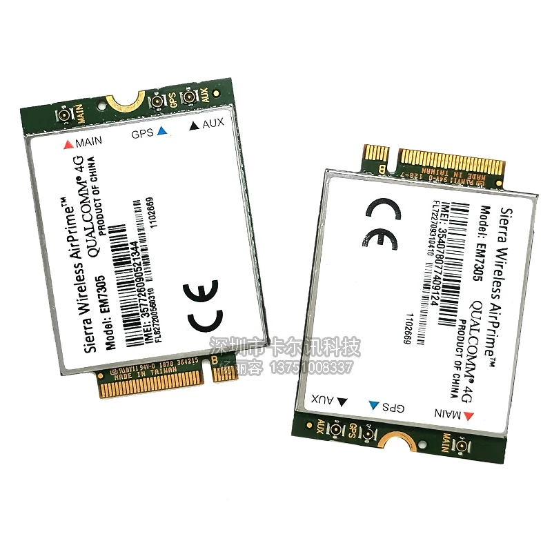 Mạng 4G Module Cho Sierra Không Dây EM7305 M.2 NGFF 4G 100M LTE WWAN DW5809e K2w44 Cho dell E7450 E5550 E 5550 5450 7250