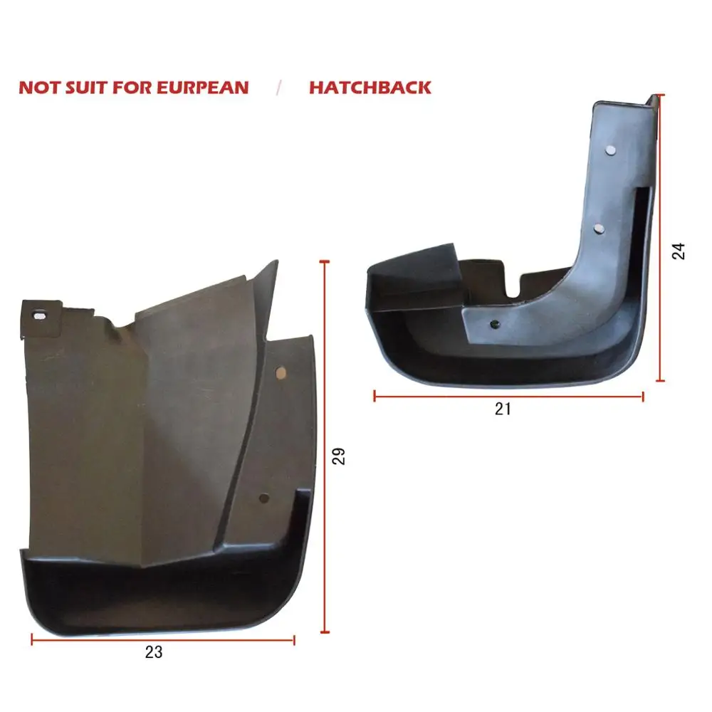 Set Molded Mud Flaps Mudflaps Splash Guards Front Rear Mud Flap Mudguards Fender for honda civic 2007-2011  YC101069