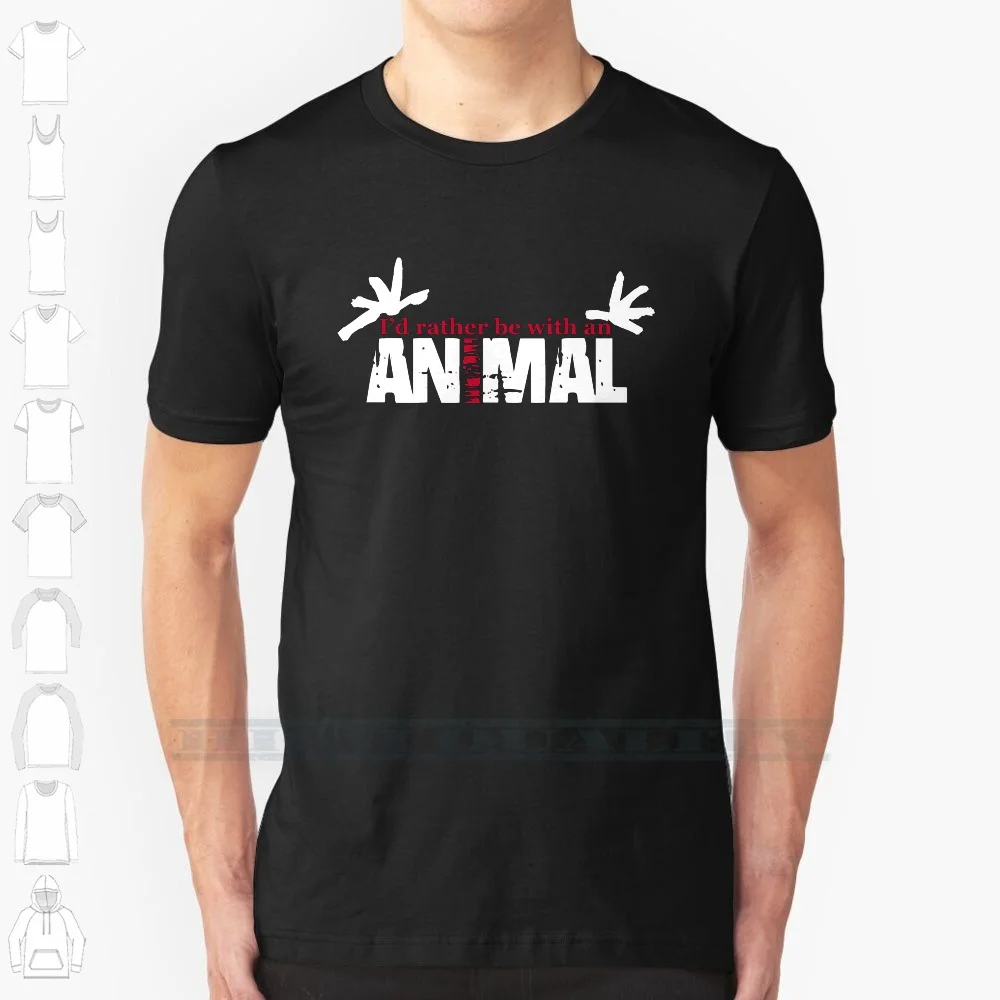 Animal Vedder 100% Cotton T Shirt Jam Pearl Id Rather Be With An Animal Vs Ten Dave Grohl Mudhoney Mother Love Bone Temple Of