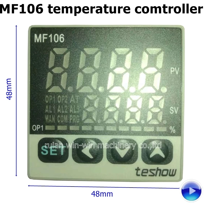 

2 pcs MF106 MF106-621 K type 48x48 electronic digital temperature controller