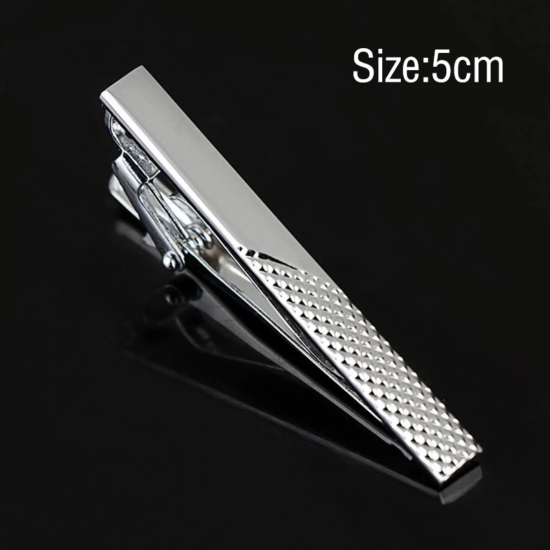 Clips à rayures en métal pour hommes, style de mode simple, fermoir à barre simple, accessoires pratiques de la présidence, épingle à épingle, cadeau pour hommes