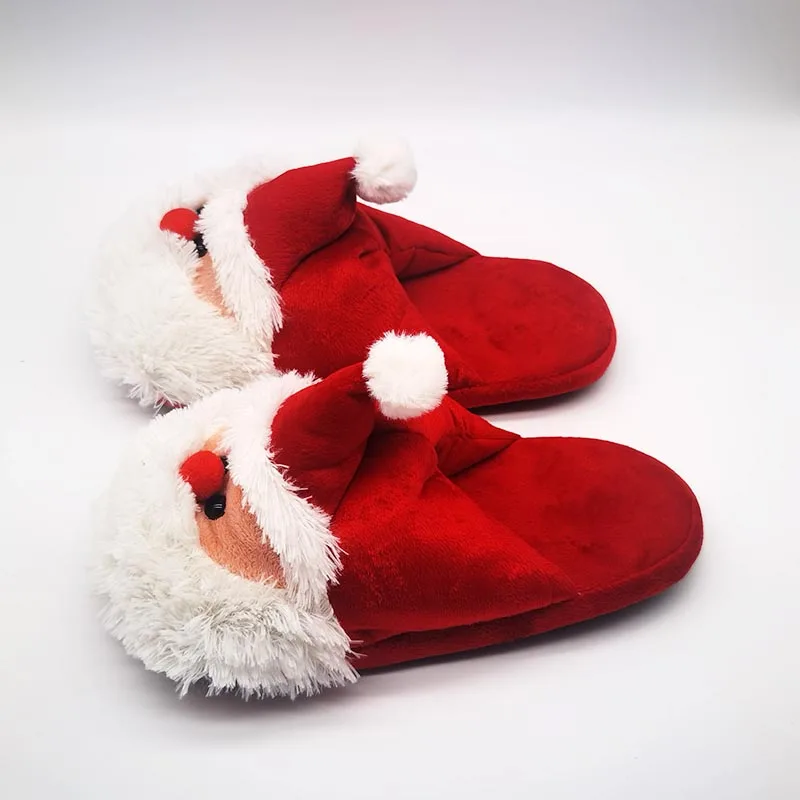 Special Offer Custom Warm Winter Lovers Home Slippers Christmas Thick Bottom Shoes Floor Lovers Shoes Animal Indoor Slippers