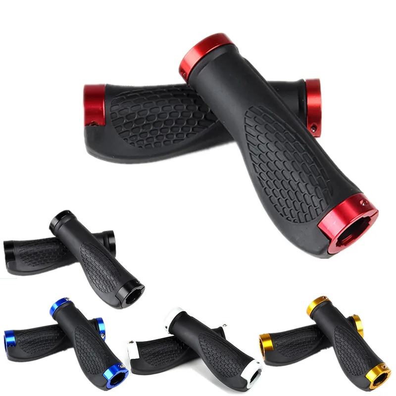 1 Pair Comfortable Portable Cycling Bike Mountain Handlebar Rubber Anti-slip Bicycle Handlebar 2 styles optional
