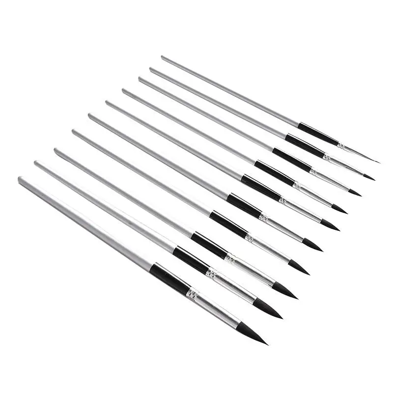 10pcs Artist Paint Brushes Set for Acrylic Oil Watercolor Gouache Paint Art Face and Body Professional Miniatures Painting Kit