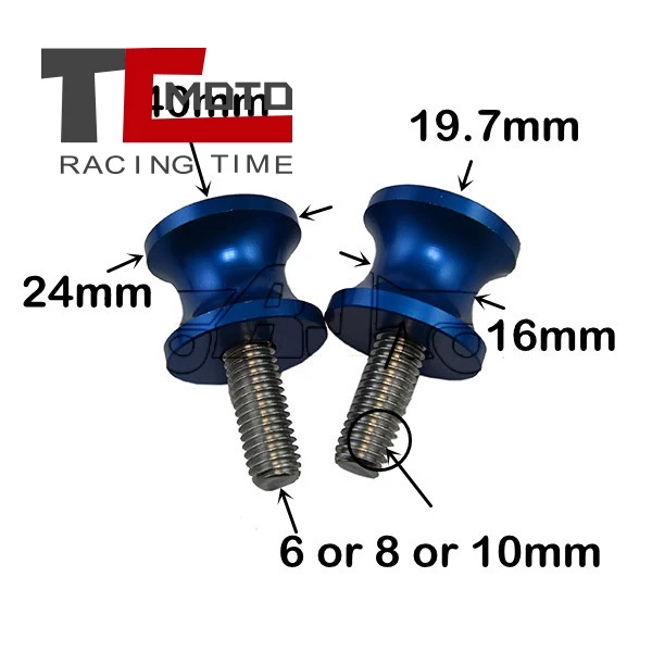 M6 M8 M10 Motorcycle Accessories Swingarm Spools Slider Stand Screws For Yamaha For Kawasaki Honda For BMW Suzuki Ducati Triumph