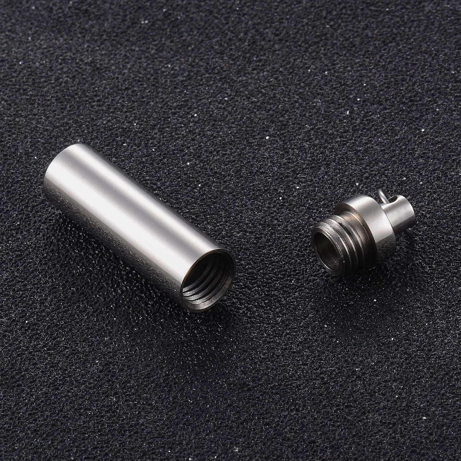 316L Stainless Steel Openable Memorial Cremation Hip hop Pendant Cylinder Tube Ash Urn Necklaces accessories