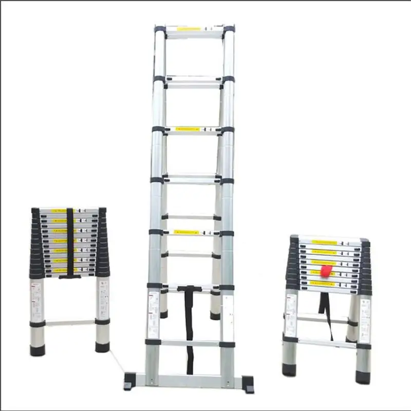 Huishoudelijke Extension Ladder Opvouwbare Verdikking Visgraat Ladder Stappen 2 Meter Samentrekking 68 Cm 7 En 7