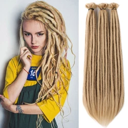 Synthetic Handmade Dreadlocks Crochet Braids Hair Extensions For Black Women Colored Dreadlocks Hair  Faux Locs braiding Hair