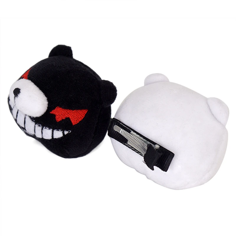 Anime Danganronpa Monokuma Hairpin Enoshima Junko Cosplay Bear Hair Jewelry Girl Kawaii Lovely Headwear Hair Clip