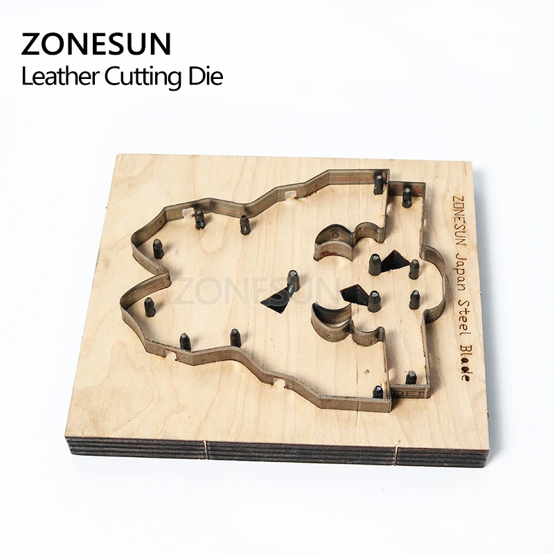 ZONESUN Japan Steel Blade Rule Die Clicker Dies Punch Tool Bull Cutting Mold Wood Templat  For Leather Die Cutting Machine