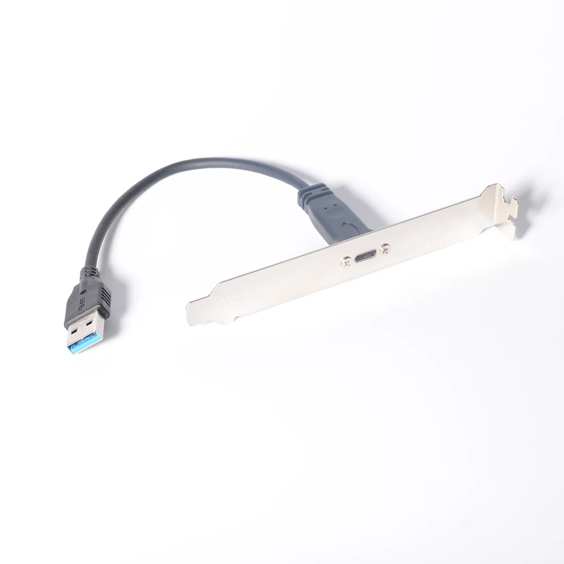 Новая материнская плата с портом USB 3,0 A папа на USB Type-C мама Удлинительный кабель материнская плата панель с кронштейном для слота PCI 20 см
