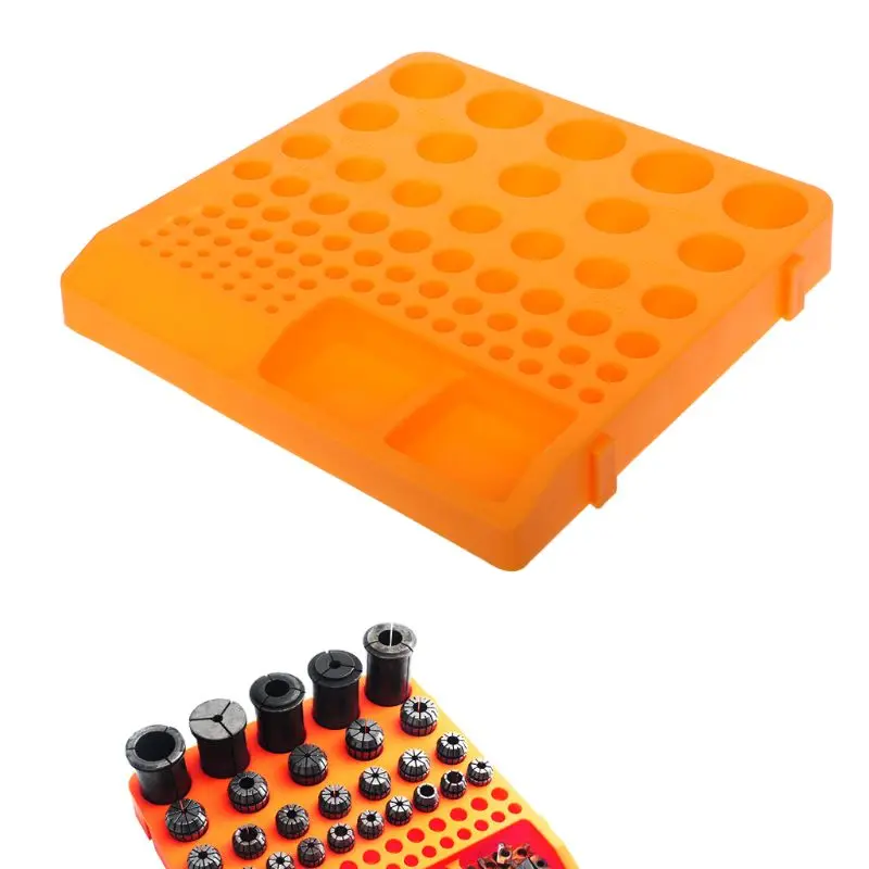 Storage Box Organizer Container Tray Holder For Drill Bit Collet Tool Accessories 964E