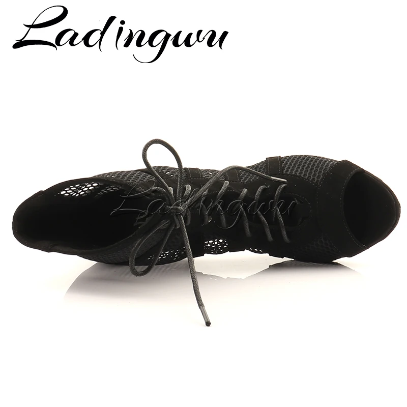 Ladingwu New Latin Dance Boots Ladies Platform Salsa Tango Dance Shoes Indoor Sports Dance Shoes Professional Ballroom Dance Sho