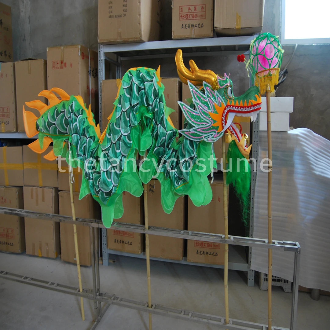 

Chinese Traditional Culture 4m Student Length Size 5 DRAGON DANCE Props ORIGINAL Folk Festival Celebration Costume