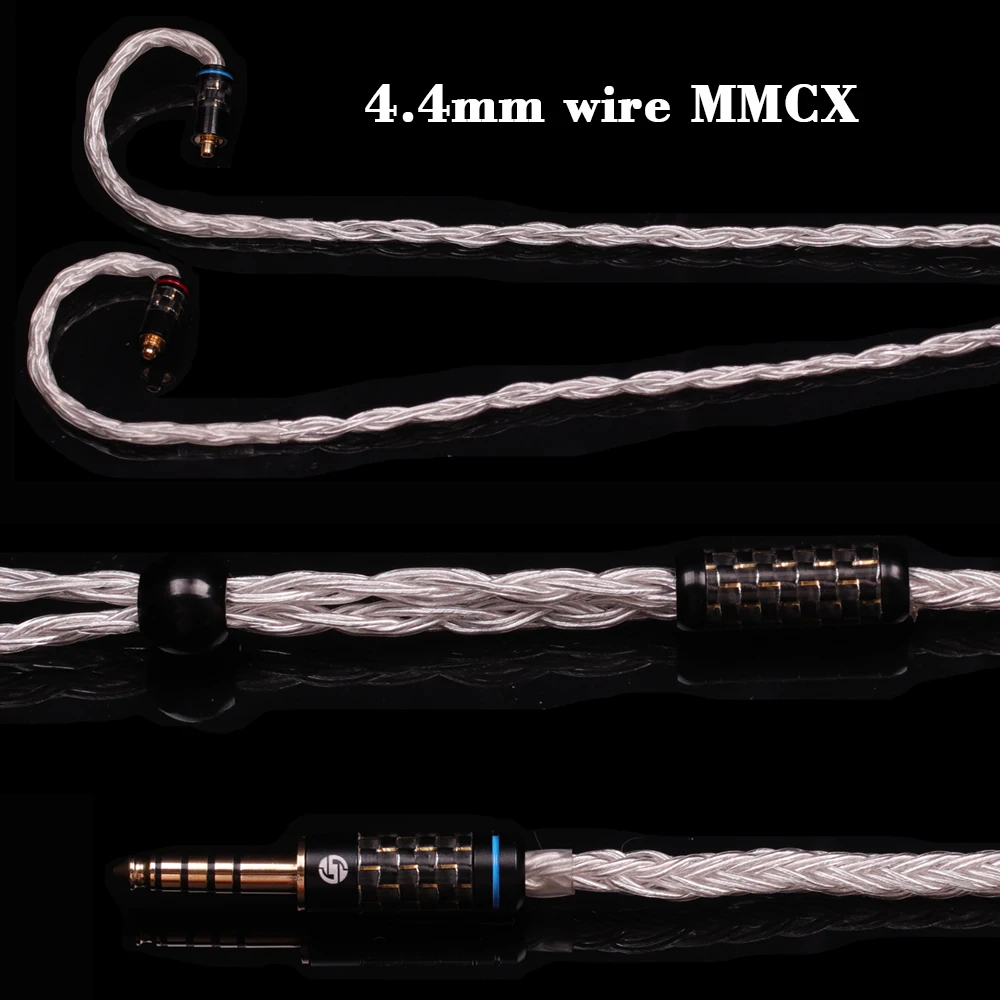 16 ядерный наушник с посеребренным проводом 2,5/3,5/4,4 мм до 2 контактов 0,78 мм/A2DC /MMCX