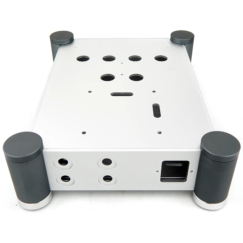 Hetan Maoshi 튜브 앰프 키트용 모든 순수 알루미늄 섀시, 인클로저 튜브 프리앰프 쉘 케이스, 202mm x 80mm x 282mm