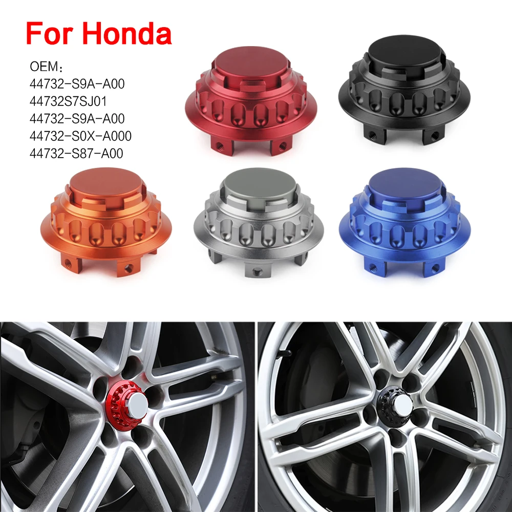 4pcs  aluminum Car Wheel Center Hub Caps Wheel Dust-proof Hubcap Cover Suitable for Honda hubcap with outer diameter of 68 mm