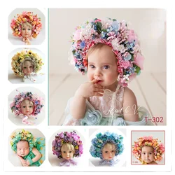 Children's Crown Headband Hair Accessories Baby Newborn Photo Shoot Head Flower Baby Girls Bridal Floral Flower Wreath Hairband