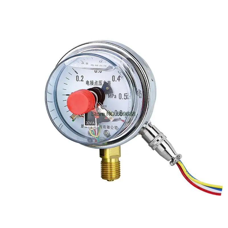 

Seismic Electric Contact Pressure Gauge YNXC60 Radial Pressure Controller Upper and Lower Limit Pressure Switch M14*1.5