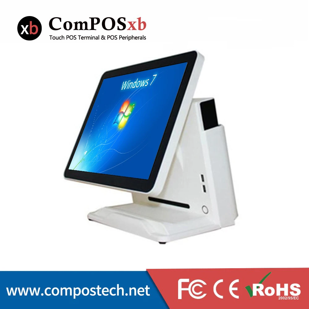 ComPOSxb hot selling 15 inch pure flat touch screen 2+32G memory  POS terminal for retail shop