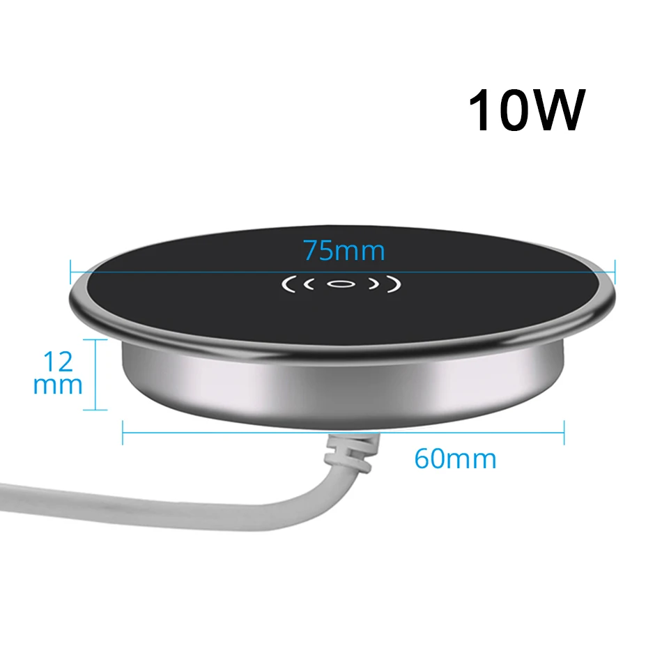 Desk Embeded Wireless Charger for iPhone 11 X Samsung S10 Xiaomi mi 9 Table Office 15W 10W 7.5W Qi Fast Pad Phone Charger 3.0