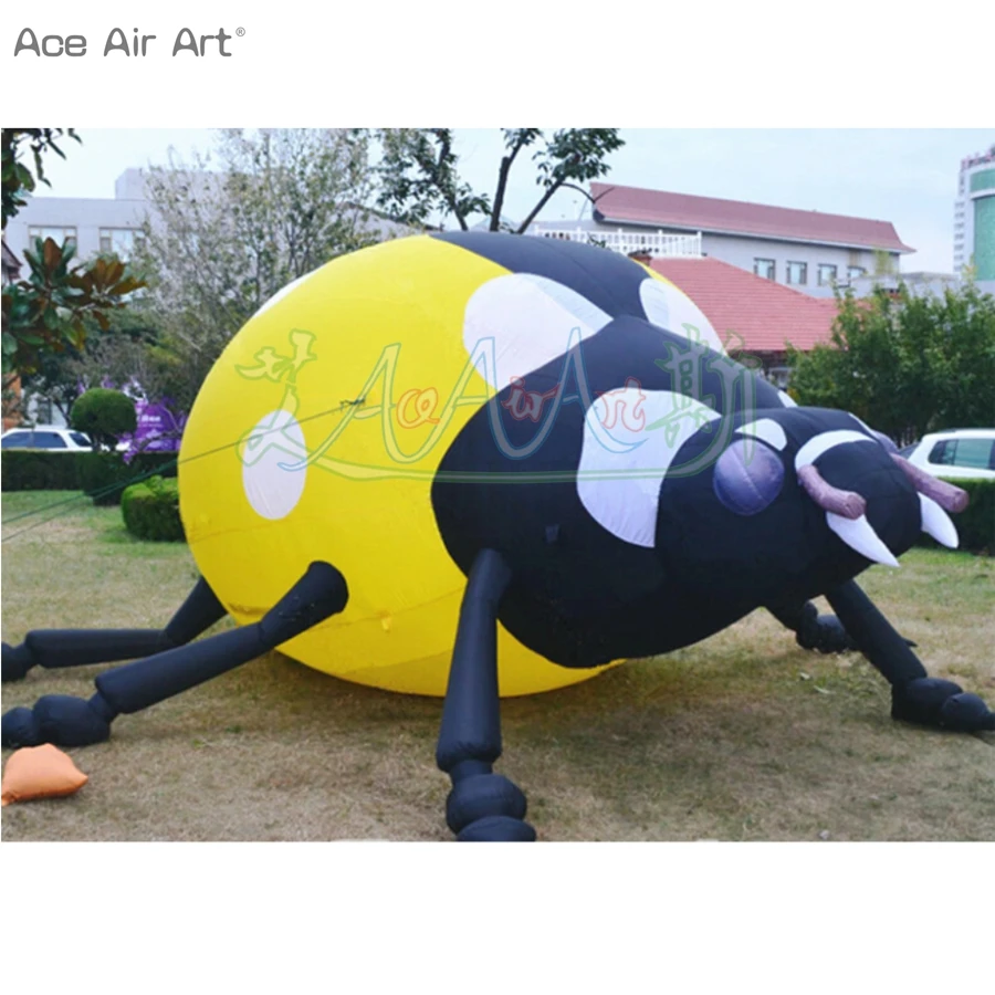 Best Price 3 Meters Lenght Yellow Inflatable Beetle/ Inflatable Animal Replica For Outdoor Advertising/Event Promotion