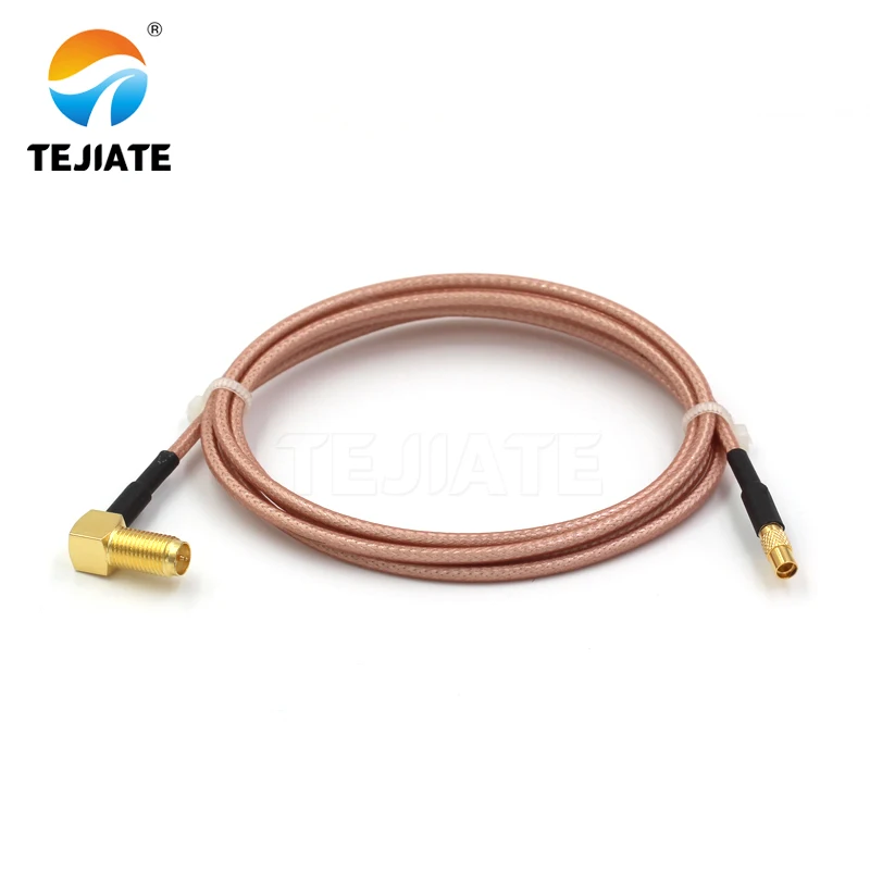 1PCS TEJIATE Adapter Cable MMCX To RPSMA Type MMCX-K Convert RPSMA-KW 8-90CM 1M 1.5M 2M Length Connector RG316 Wire