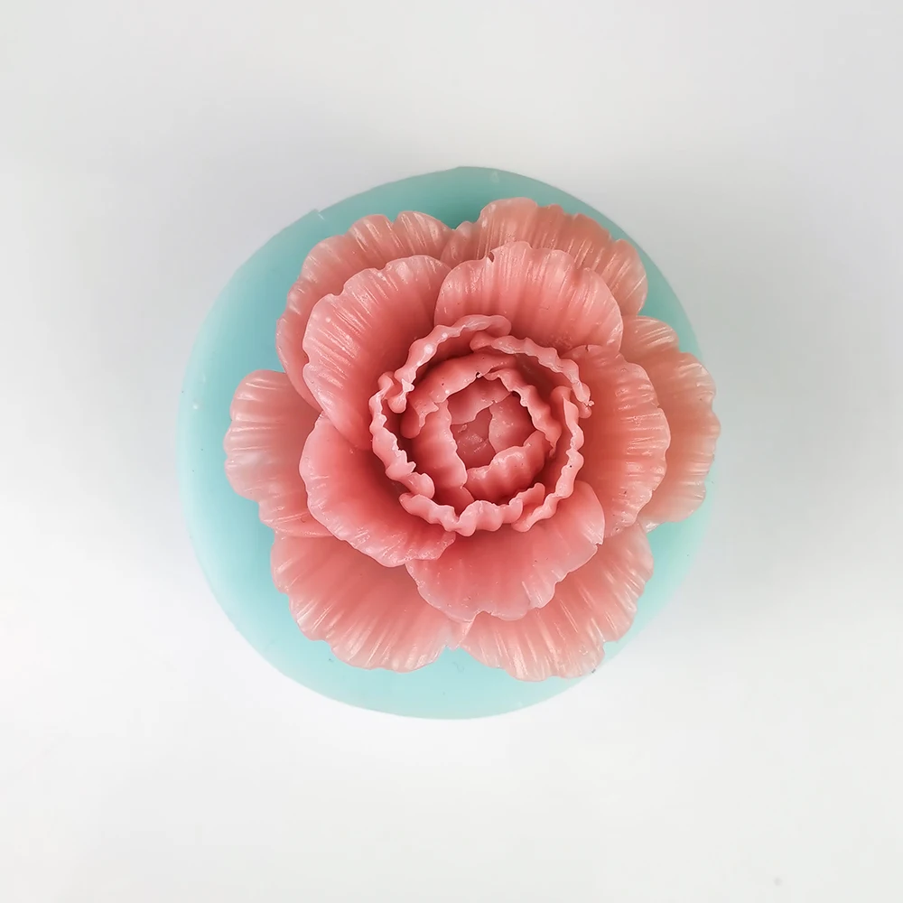 

HC0293 PRZY Peony Mold Silicone Flower Beautiful Blooming Peony Mold Soap Bouquet Molds Candle Moulds Clay Resin Moulds