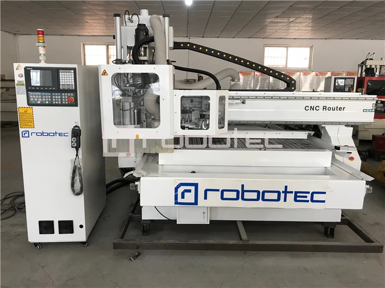 Full Automatic ATC CNC Router With Loading&unloading Machine CNC furniture production line for sale 1530 cnc engraving machine