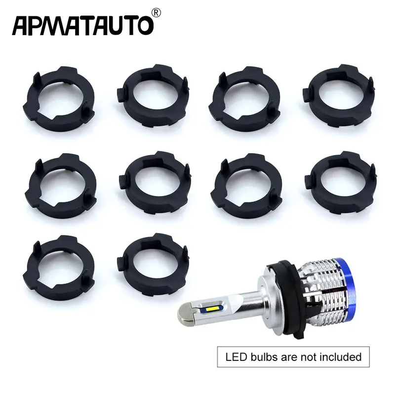 

10pcs H7 LED Headlight Bulb Holder Adapter Lamp Base For VW polo Lavida Lamando Touran Tiguan For Skoda Octavia