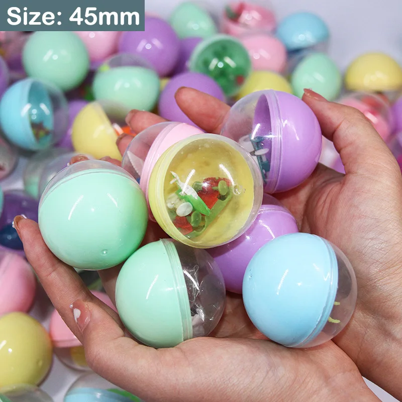 10/20PCS Novelty Funny Relaxation Toys Fun Mixed Surprise Egg Capsule Egg Ball Model Doll Toy Easter Egg Baby Child Toy Random